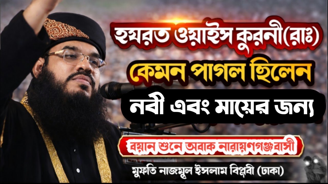 ওয়াইস কুরনী(রাঃ) কেমন পাগল ছিলেন? | নবী ও মায়ের জন্য | মুফতি নাজমুল ইসলাম বিপ্লবী ঢাকা M R TV BD WAZ