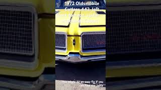 1972 Oldsmobile Cutl 442, Up For Auction At Copart In Trenton Nj.