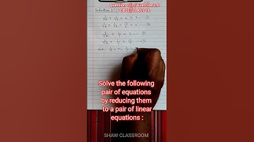 SUBSTITUTION METHOD | Q 1(i) | EX 3.6 | CLASS 10 | CBSE | #shorts