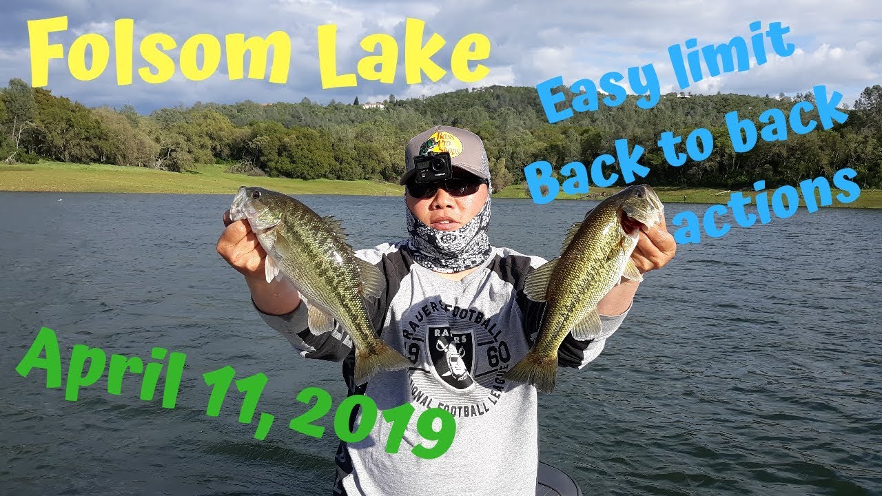 Folsom Lake Bass fishing. Tons of actions (04/11/2019 YouTube