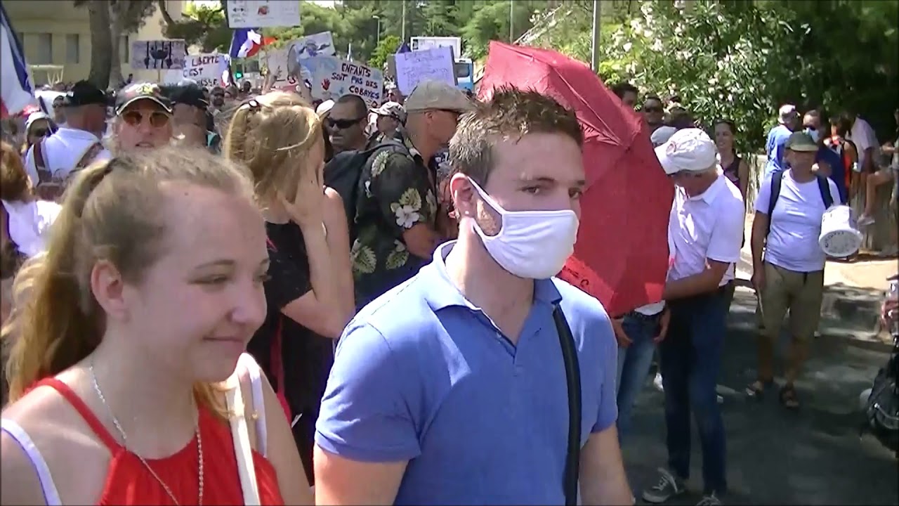 Liberté Respect Liberté Incroyable à Toulon près de 15 000 Manifestants Live TV Août 2021