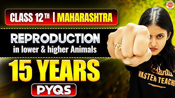 Reproduction in Lower & Higher Animals Class 12 Biology |15 Years PYQs |Maharashtra Board |Radha Mam