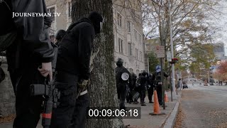 Antifa Armed Standoff with Three Percenters, Atlanta, Georgia, USA, 2020