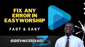 How to fix Easy Worship access violation error | Fix invalid argument to date error