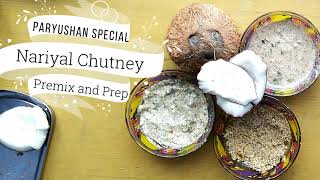 Oil Free, Fresh Coconut Chutney Idli Dosa ke liye  Nariyal Chutney kaise banaye. Jain Dry Chutney.