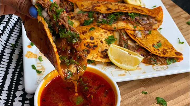 BIRRIA QUESA TACOS STEP BY STEP || BEEF TACO RECIP...