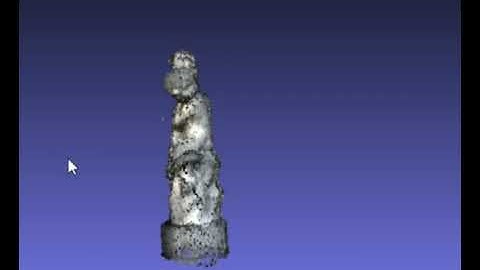 Modelo 3D generado a partir de un video - MeshLab