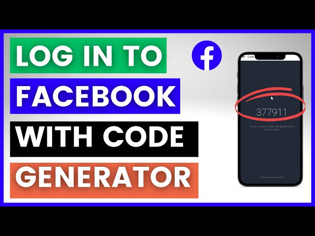 How to Log in to Your Facebook Account without Code Generator - Make Tech  Easier