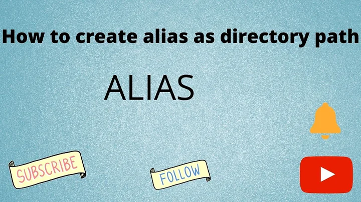 # How to create alias as directory path #