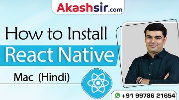 Hello World in React Native iOS MacOS  | React Native Tutorials in Hindi
