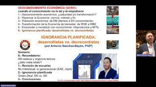 Desconocimiento económico 6 Ignorancia planificada