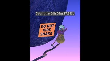 Getting Over It Snake% SpeedRun In 6:37.633
