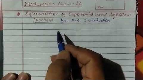 Ncert Maths class-12 chapter-5. Ex.5.4 introduction