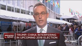 Trump talks Chinese election interference at UN Security Council