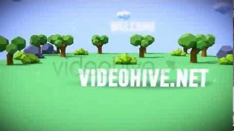 Low Poly Spring After Effects template