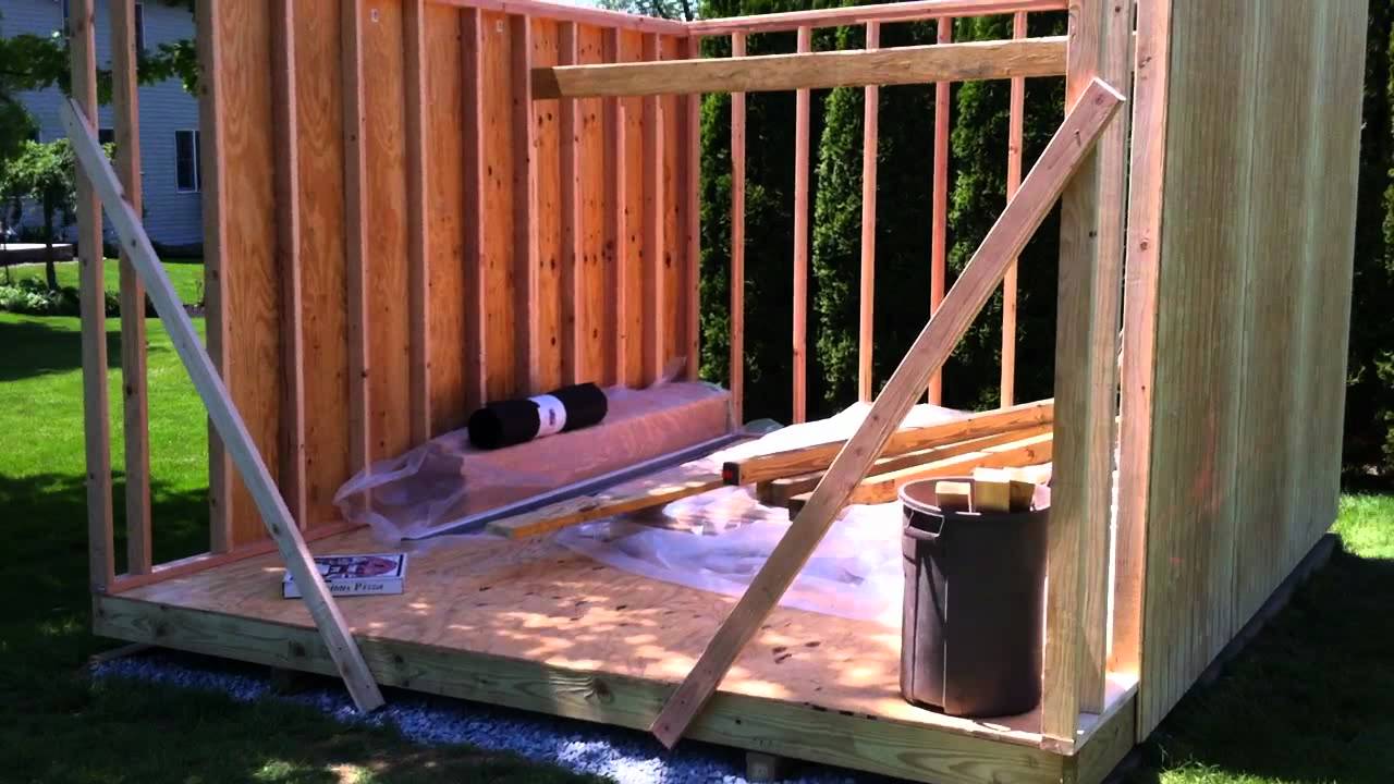 12x14 shed - YouTube