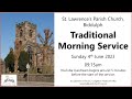 Traditional Morning Service (09:15)