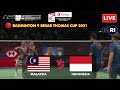 🔴SEDANG BERLANGSUNG !! Indonesia vs Malaysia, Badminton Thomas Cup 2021 | Quarter Final | LIVE TVRI