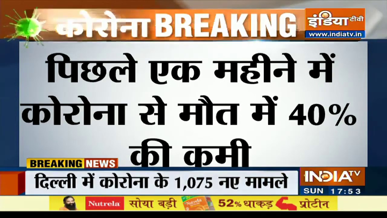 Delhi में कोरोना से मौत की संख्या में 40 प्रतिशत की आई कमी, अब तक कुल 1,30,606 मामले आए सामने