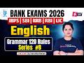 Bank Exam 2026 English | Grammar 120 Rules with Practice For Banking Exam | English by Harshita Mam