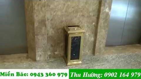 Thùng rác đá hoa cương giá rẻ Yh 17 tại Sài Gòn