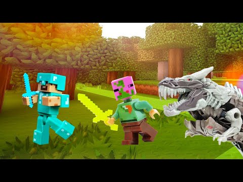 Видео: Minecraft игры для мальчиков - Выживание Майнкрафт со Стивом! - Видео сборник с  Лего Майнкрафт