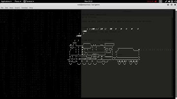 Moving train in kali linux using terminal