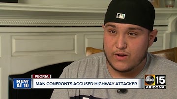 Good Samaritan confronts accused highway attacker