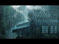 Insomnia Relief In 3 Minutes | Relaxing Heavy Rain on Roof &amp; Strong Thunder at Night | White Noise