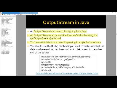 Android Lecture 5.7 - OutputStream