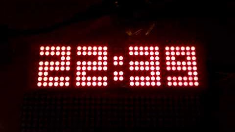 Raspberry Pi + Java + max7219 + Led matrix 8x8 Clock