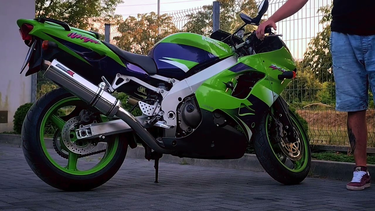 Kawasaki Ninja ZX9R - E1 Exhaust Sound - Dominator - YouTube
