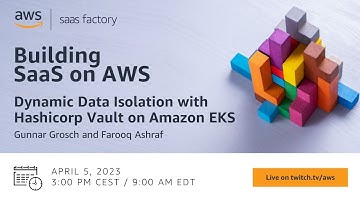 Building SaaS on AWS - Dynamic Data Isolation with Hashicorp Vault on Amazon EKS
