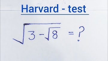 A wonderful Square root Algebra Problem | Harvard University Entrance Exam Problem | Simplification 