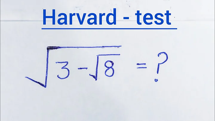 A wonderful Square root Algebra Problem | Harvard University Entrance Exam Problem | Simplification 