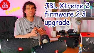 Abe piedestal gjorde det JBL Xtreme 2 firmware 2.3 upgrade - sound and bass test - vs v1 - YouTube