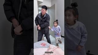 Little girl found dad's hidden cash! 💸 #viral #humor #shorts #ytshorts