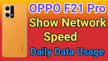 OPPO F21 Pro Show Daily Data Usage kaise kare | How To Show Daily Data Usage Setting In OPPO F21 Pro