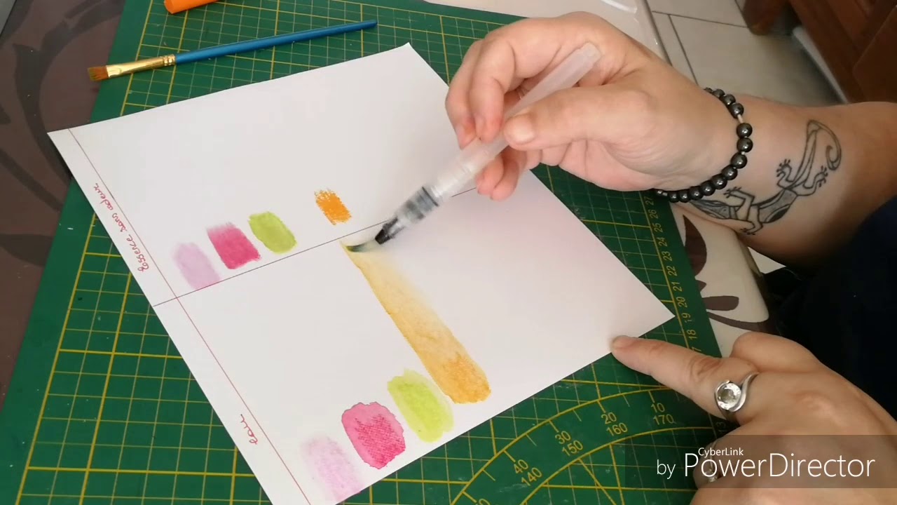 Test pastels à l'huile Action YouTube