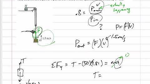Dynamics - Work and Energy example 2