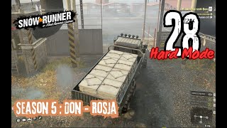 Prawa Ręka Rzeki Don - Don's Right Hand - SNOWRUNNER - TRYB TRUDNY - HARD MODE #28