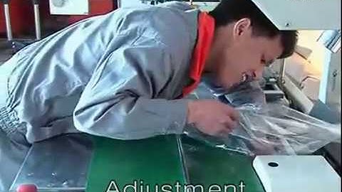 How to thread plastic film for L bar sealing shrink wrapping machine