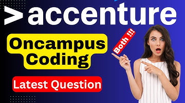 6th Aug Both Coding : Accenture Assessment test 2023 | Accenture On campus coding questions