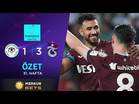 Merkur-Sports | T. Konyaspor (1-3) Trabzonspor - Highlights/Özet | Trendyol Süper Lig - 2023/24