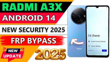 REDMI A3X FRP BYPASS/UNLOCK GOOGLE A/C WITHOUT PC | REMOVE ACCOUNT FROM REDMI A3X ANDROID 14 |2025✓