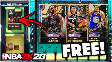 FREE GUARANTEED GOAT CARD IN NBA 2K20 MyTEAM!! 750 FREE TOKENS!! THE BEST LOCKER CODE IN NBA 2K20!!