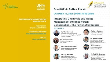 Integrating Chemicals and Waste Management into Biodiversity Conservation