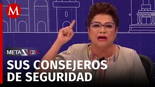 Clara Brugada anuncia a Marcelo Ebrard, Omar Harfuch y Ernestina Godoy como consejeros de seguridad