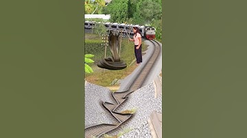 Funny train and snake video😄||vfx magic #youtubeshorts #shortsfeed #shorts #funny @rinakumari.47085