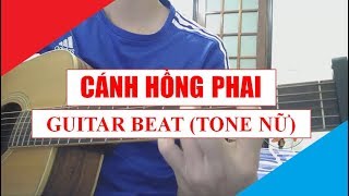 [Guitar Acoustic Beat] Cánh Hồng Phai - Hoàng Yến Chibi | Tone Nữ thấp | Karaoke Lyric | Tony Vịt